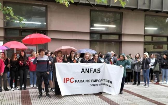 Concentración de la plantilla de ANFAS