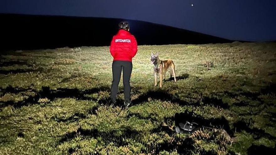 Búsqueda en el Gorbea durante la pasada noche.