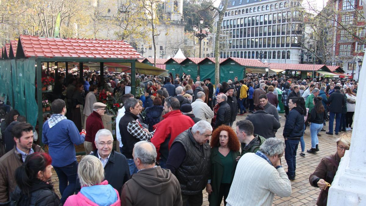 El mercado de Santo Tomás volverá a celebrarse este miércoles en Bilbao