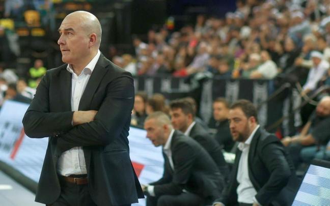 Jaume Ponsarnau en el encuentro de ayer martes ante el Nymburk