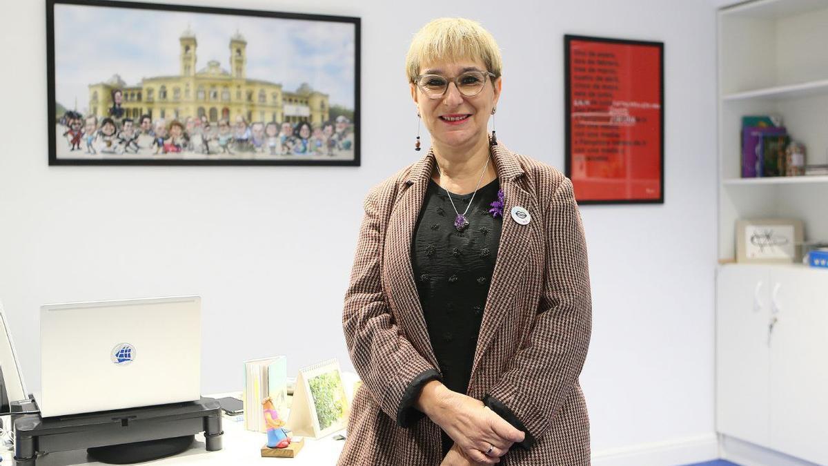 La concejala de Acción Social del Ayuntamiento de Donostia, Aitziber San Roman.