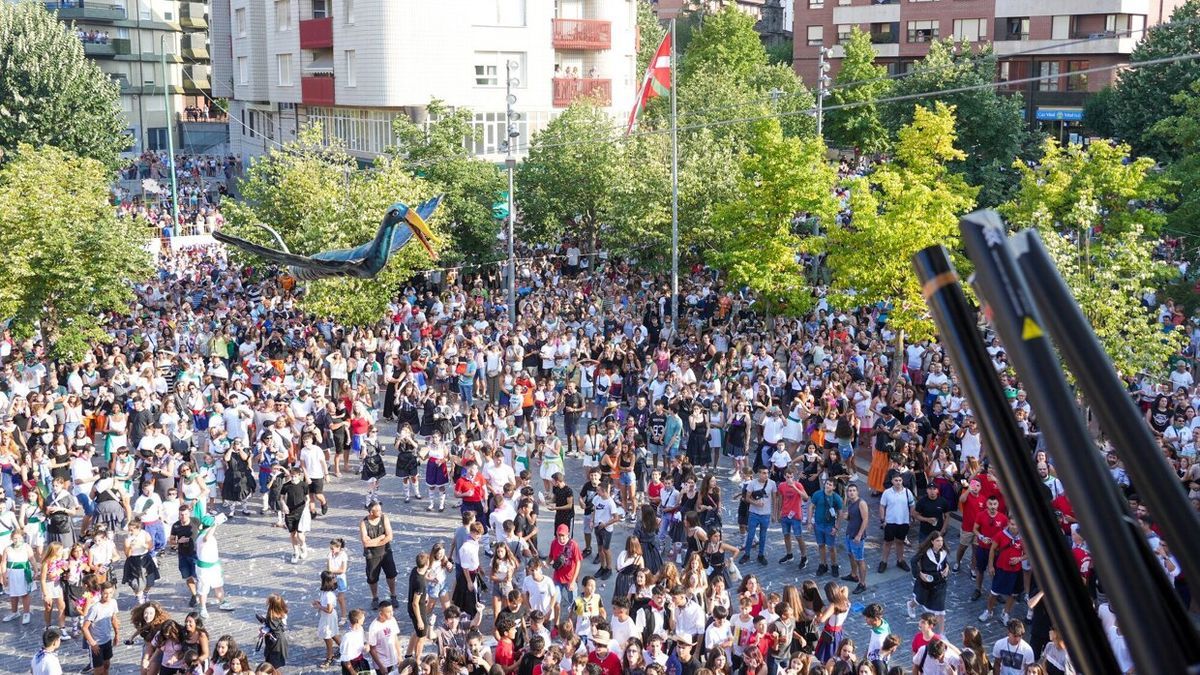 Inicio de las fiestas en Amurrio el pasado viernes.