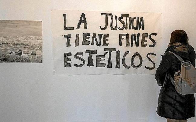 Parte de la exposición ubicada en el centro cultural.