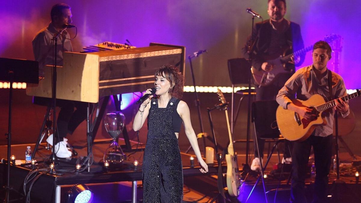 Un momento del concierto de Zaz, dentro de su gira Organique Tour