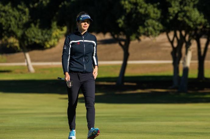 Beatriz Recari en el Open de España disputado en Marbella.