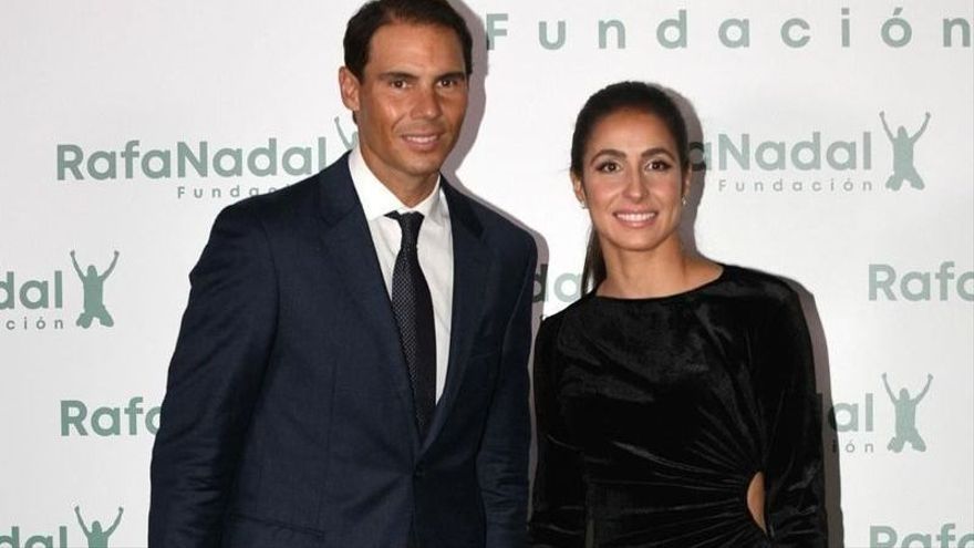 Rafa Nadal y Mery Perelló en una gala de la Fundación Rafa Nadal.