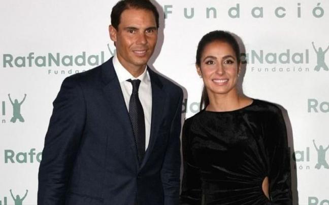 Rafa Nadal y Mery Perelló en una gala de la Fundación Rafa Nadal.