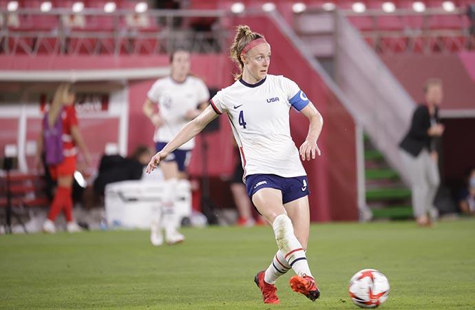 Becky Sauerbrunn, presidenta de la asociación de jugadoras estadounidenses.