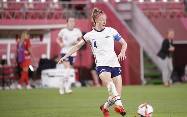 Becky Sauerbrunn, presidenta de la asociación de jugadoras estadounidenses.