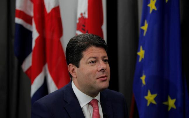 El ministro principal de Gibraltar, Fabián Picardo El ministro principal de Gibraltar, Fabián Picardo