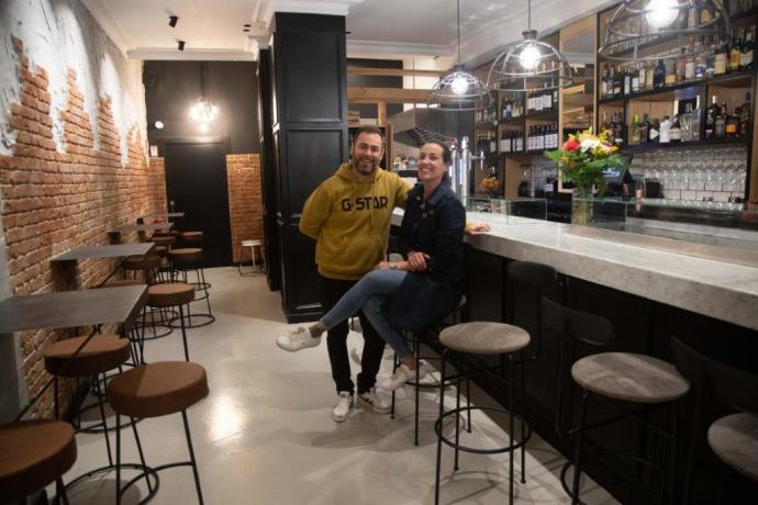 Melissa Sancho Sánchez y Sebastián Marín Justo, en su nuevo establecimiento