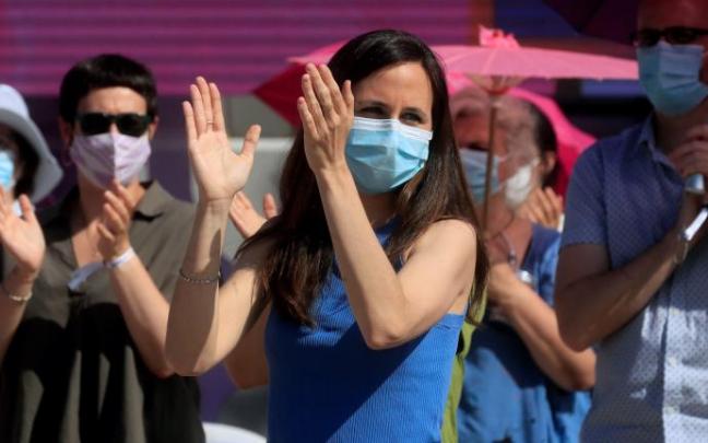 Ione Belarra al inicio de la segunda y última jornada de la IV Asamblea de Podemos. Ione Belarra al inicio de la segunda y última jornada de la IV Asamblea de Podemos.