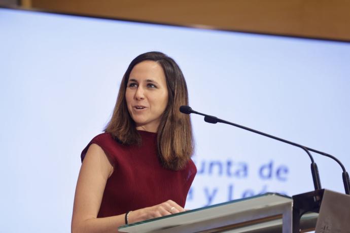 Ione Belarra, ministra de Derechos Sociales, en Valladolid