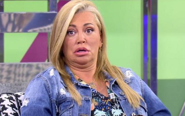 Belén Esteban, en el plató de 'Sálvame'.