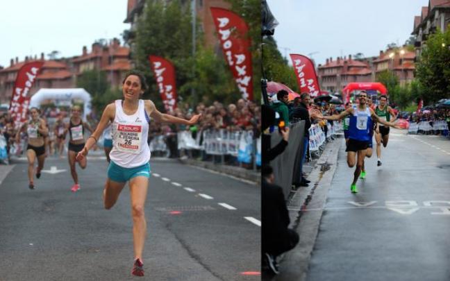 Solange Pereira y Daniel Arce, durante las ediciones de 2017 y 2019, respectivamente.