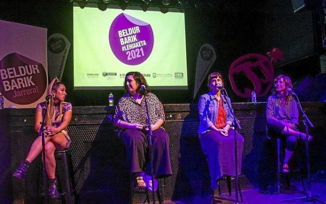 Atzo Jimmy Jazz areatoan programa honen edizio berriaren aurkezpenean egindako irudia. Argazkia: Jorge Muñoz