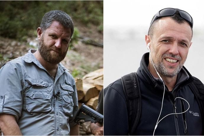 Los periodistas asesinados. David Beriain, a la izquierda, y Roberto Fraile, a la derecha.