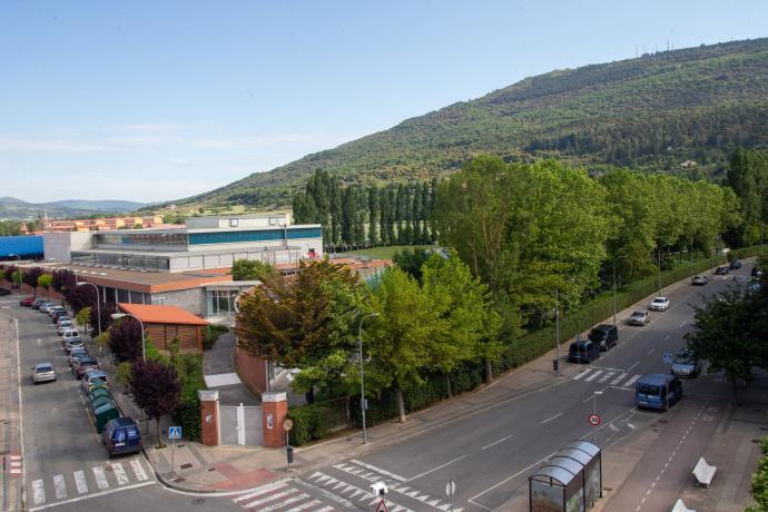 Vista del polideportivo de Berriozar.