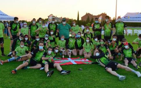El club basauritarra logró traerse para casa el campeonato tras firmar una gran participación. El club basauritarra logró traerse para casa el campeonato tras firmar una gran participación.
