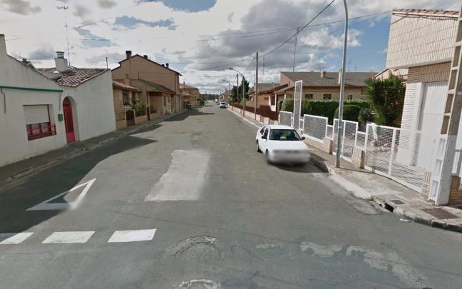 Una de las calles de la localidad navarra de Castejón. Una de las calles de la localidad navarra de Castejón.