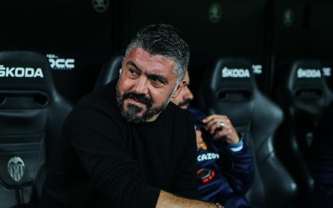 El hasta ahora entrenador del Valencia CF, Gennaro Gattuso. El hasta ahora entrenador del Valencia CF, Gennaro Gattuso.