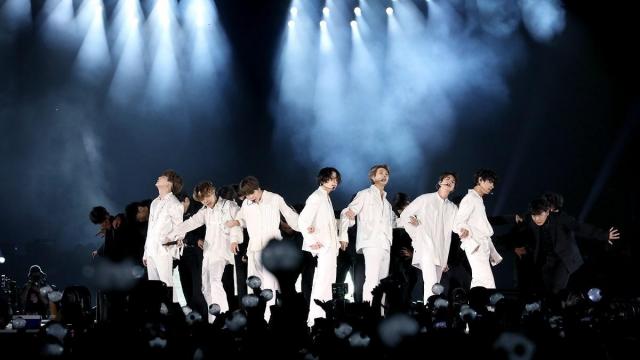 Imagen de archivo de un concierto del grupo de kpop BTS.