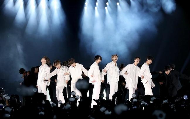 Imagen de archivo de un concierto del grupo de kpop BTS.