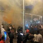 Los aficionados marroqu&iacute;es celebran en Bilbao el pase a semifinales