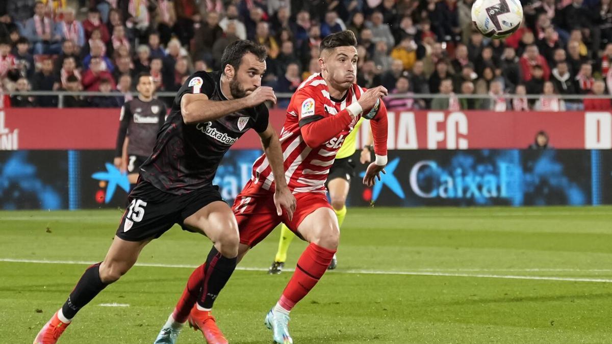 Imagen del encuentro entre el Girona y el Athletic.