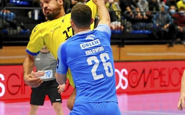 El Bidasoa, en el partido ante el Orlen Wisla. Foto: Gorka Estrada El Bidasoa, en el partido ante el Orlen Wisla. Foto: Gorka Estrada