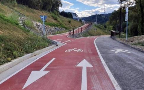 Imagen de la nueva senda peatonal y ciclable. Imagen de la nueva senda peatonal y ciclable.