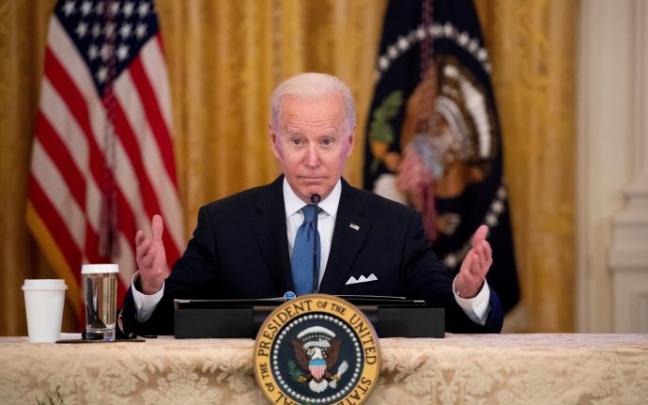 Las palabras de Biden llegan un día después de que pusiera en alerta a 8.500 soldados para un despliegue en Europa Oriental Las palabras de Biden llegan un día después de que pusiera en alerta a 8.500 soldados para un despliegue en Europa Oriental