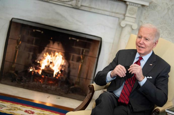 Biden, en una imagen tomada en el Despacho Oval.