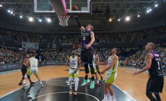 Ludde Hakanson, en el encuentro ante el Fuenlabrada.