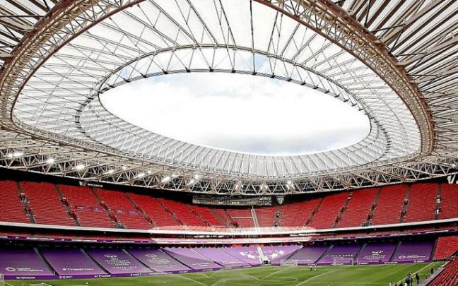Vista general del estadio de San Mamés. Foto: Efe