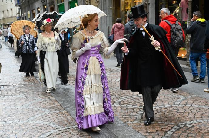 El desfile se desarrolló por las principales calles de Bilbao