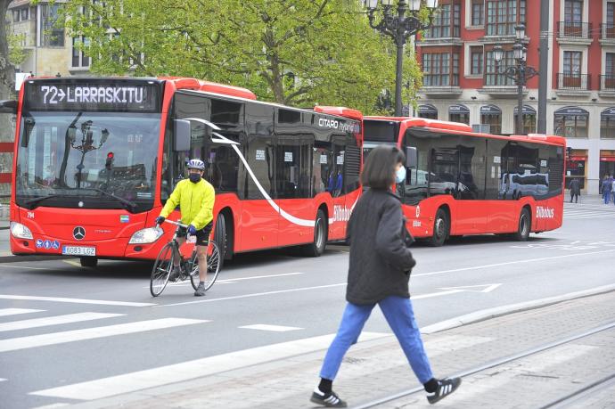 Bilbobus se verá afectado hoy por 8 horas de paro de la plantilla 