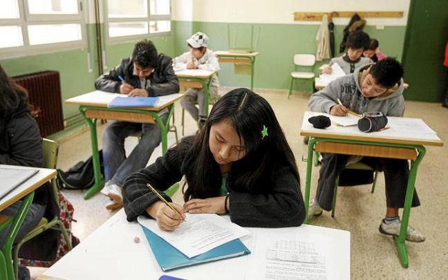 Casi siete de cada diez estudiantes de origen extranjero cursan sus estudios en colegios e institutos de la red concertada. Foto: Pablo Viñas