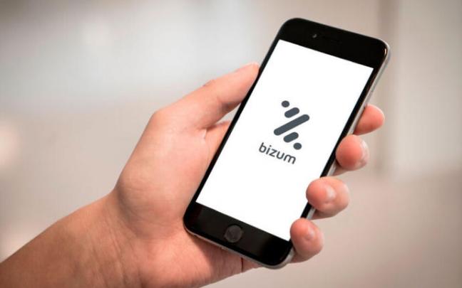 Logotipo de Bizum en una pantalla de móvil.