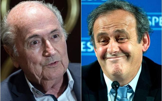 Joseph Blatter y Michel Platini.