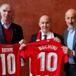 José Ángel Iribar, Ricardo Bochini y Aitor Elizegi.