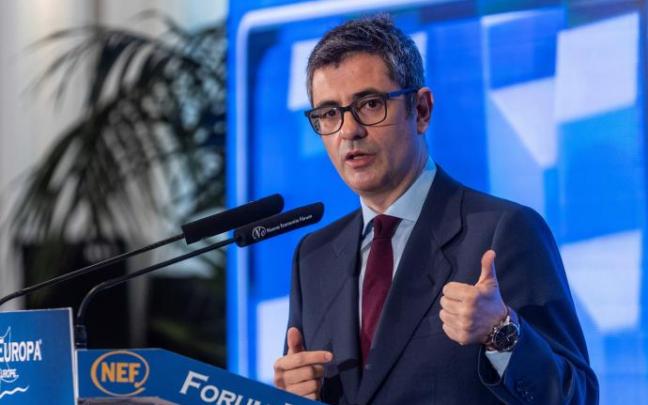 Félix Bolaños, en un acto este jueves. Félix Bolaños, en un acto este jueves.