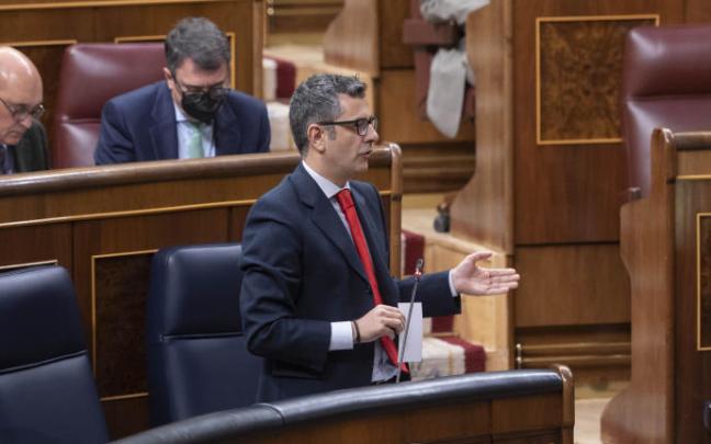 El ministro de la Presidencia, Félix Bolaños, ha tenido que dar explicaciones sobre Pegasus tanto en el Congreso como en el Senado.