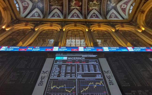 Imagen de la Bolsa de Madrid. Imagen de la Bolsa de Madrid.