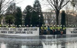 Protesta de los bomberos, este jueves en Donostia Protesta de los bomberos, este jueves en Donostia