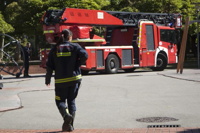 Bomberos en una actuación.