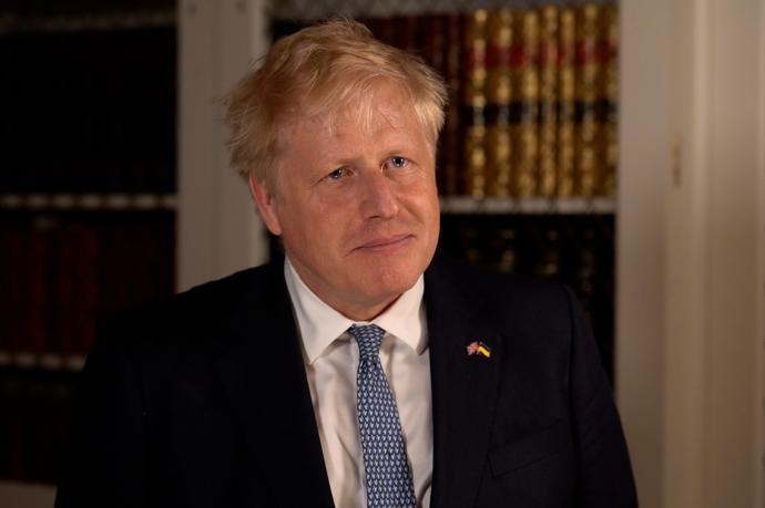 Boris Johnson en su declaración tras conocer su victoria en la moción de censura interna.
