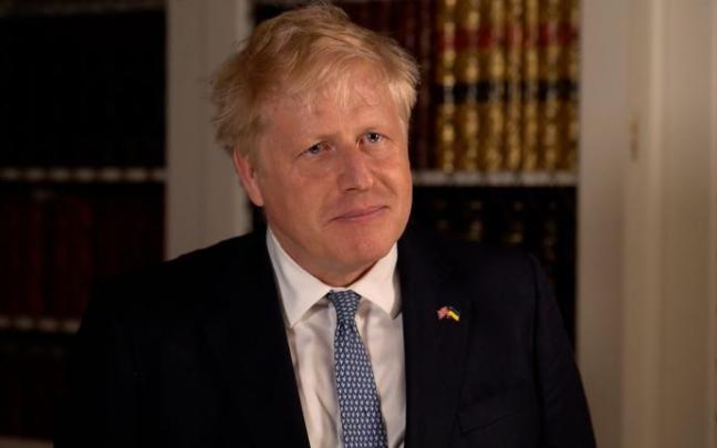 Boris Johnson en su declaración tras conocer su victoria en la moción de censura interna.