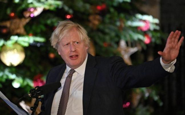 El primer ministro británico, Boris Johnson, en un reciente acto.