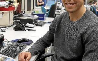 Borja Lasso, en la redacción de DIARIO DE NOTICIAS. Foto: Javier Bergasa